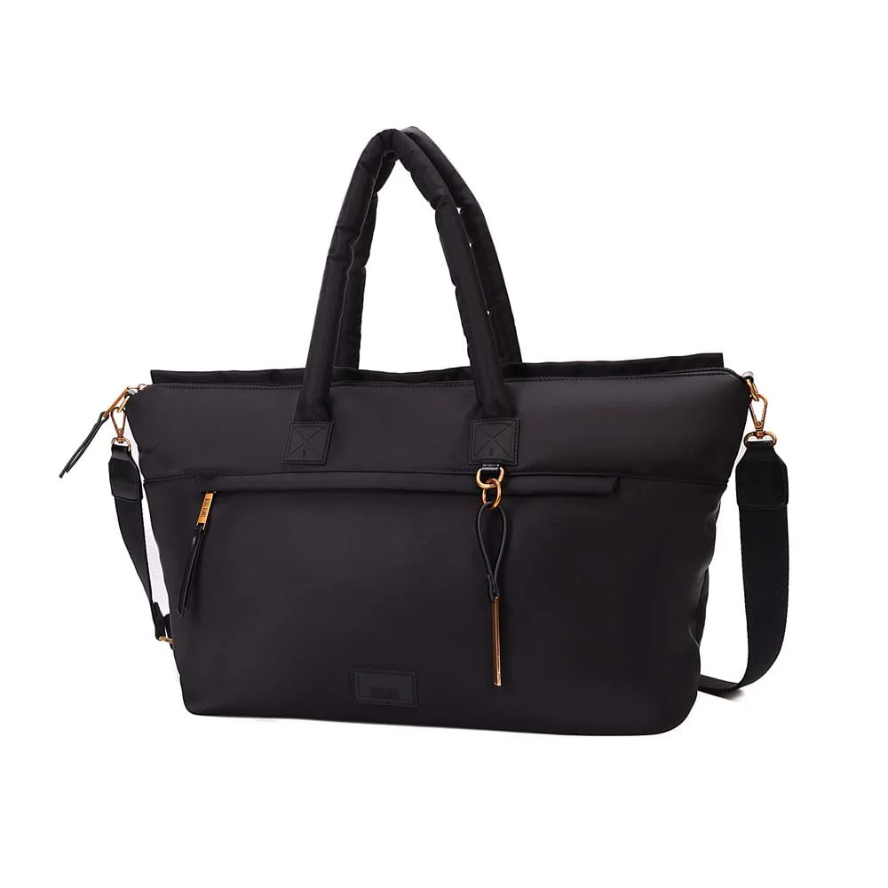 Bolsa Mala Grande Nylon Tiracolo Preto - vista 2 de 7