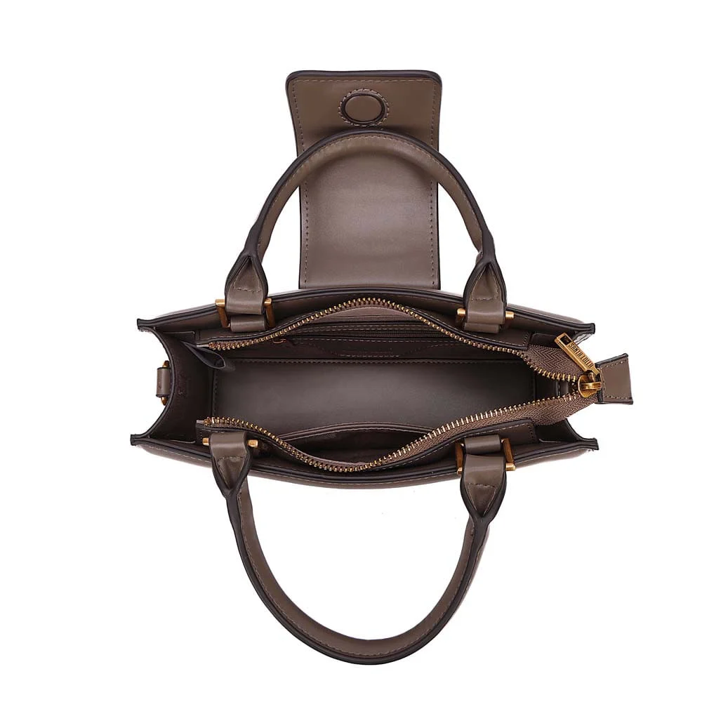 Bolsa Estruturada Soft Cinza Steel Alça Corrente - vista 8 de 8