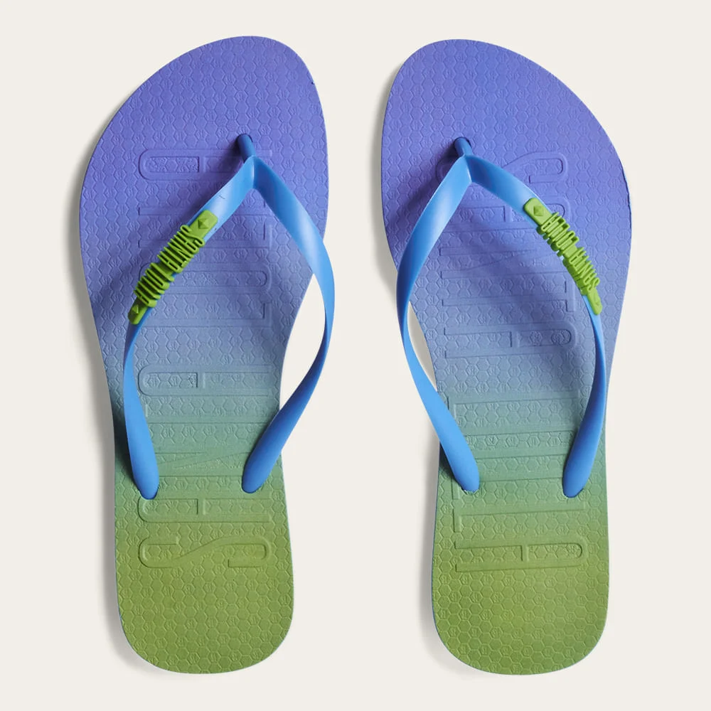 Chinelo Flip Flop Borracha Azul - vista 3 de 3