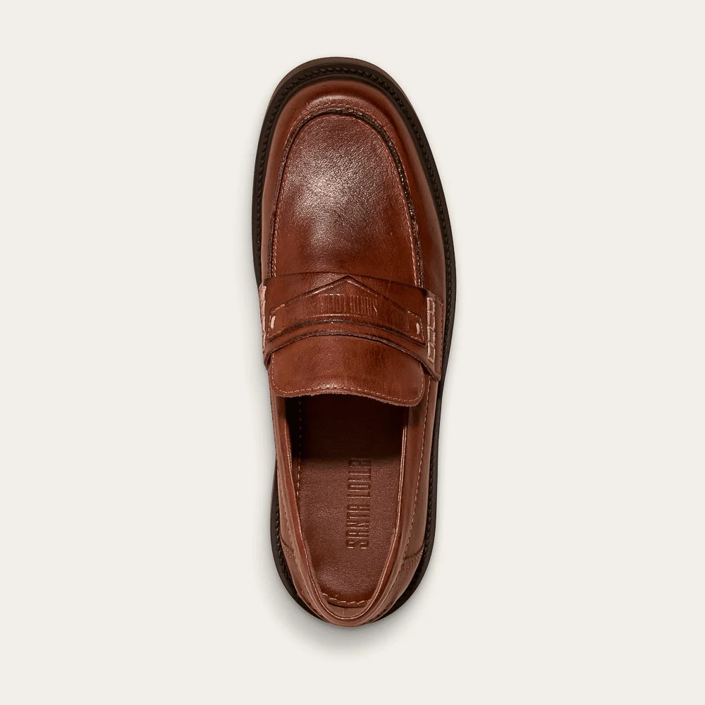Mocassim Couro Marrom Terracota - vista 2 de 2