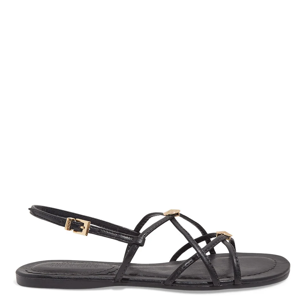 Rasteira Napa Soft Preto - vista 1 de 4