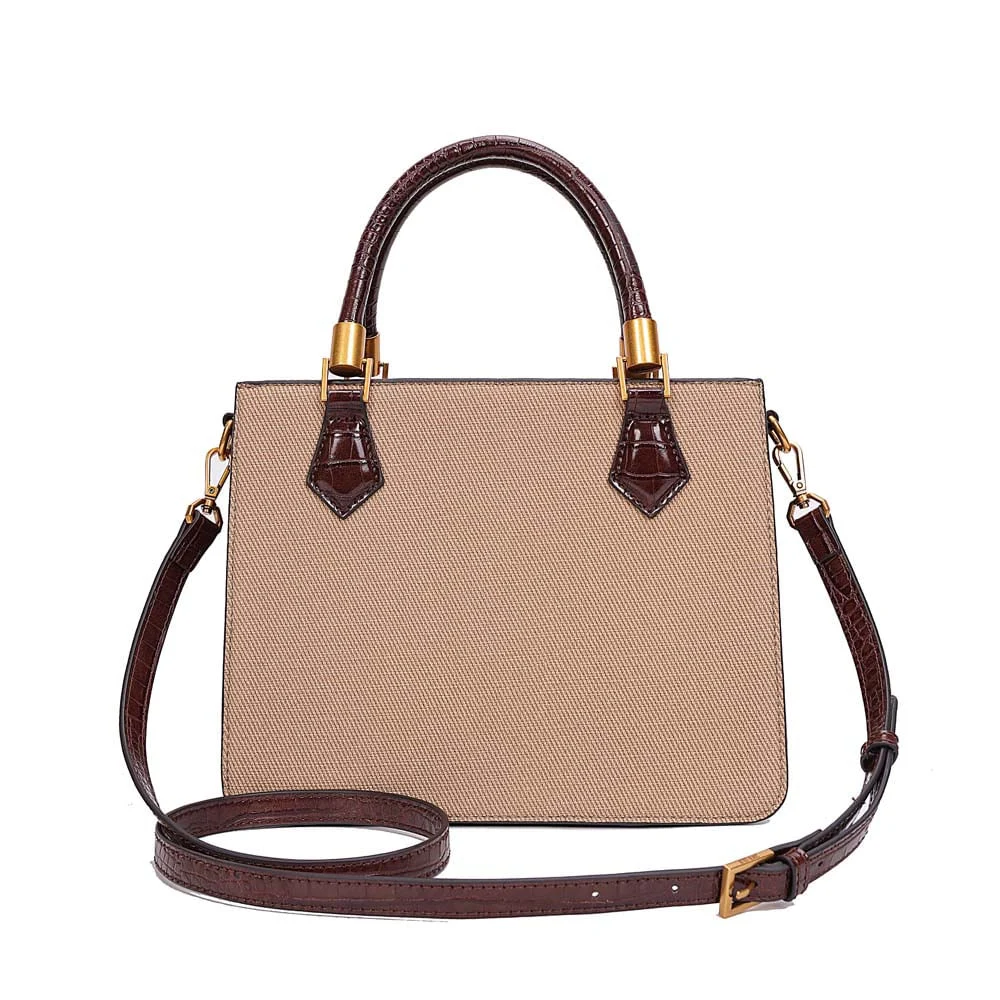 Bolsa Canvas Alça Dupla Bege Areia - vista 4 de 7