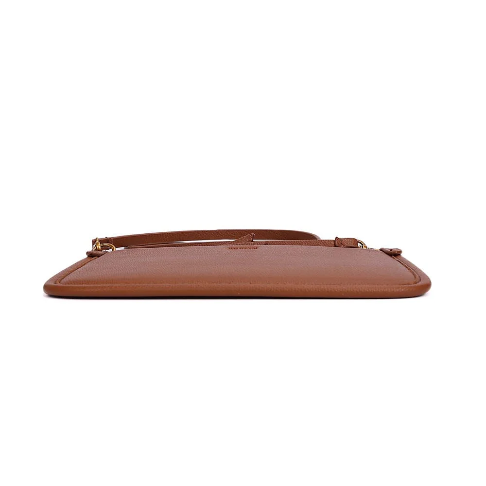 Bolsa Cluth Risco Transversal Marrom Safari - vista 6 de 7