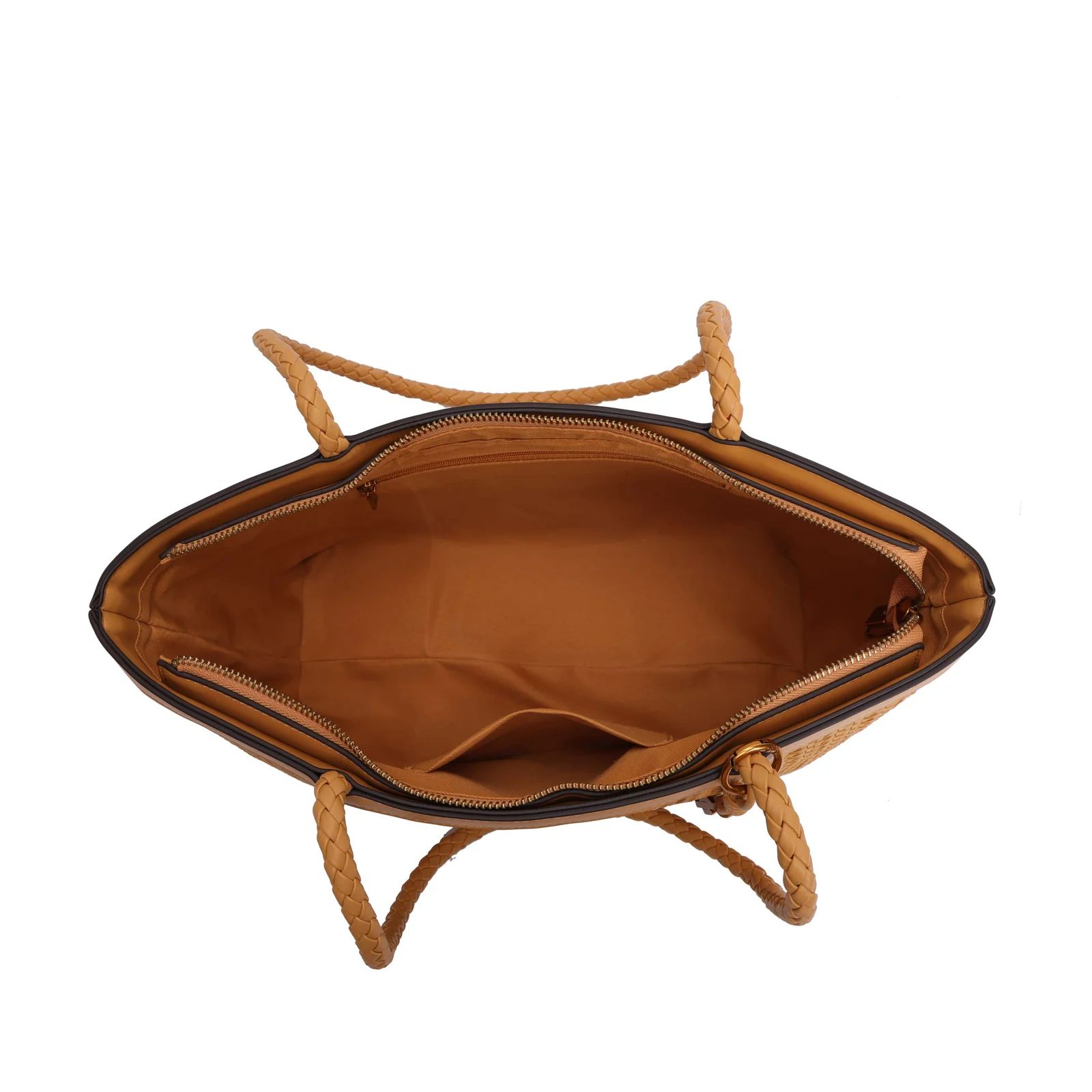 Bolsa Shopper Tressê Alça De Ombro Caramelo Doce De Leite - vista 4 de 4