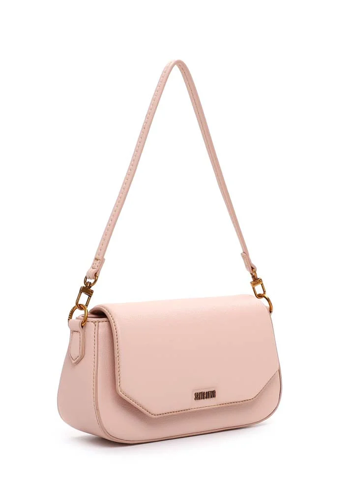 Bolsa Baguete Média Risco Alça Dupla Rosa Blossom - vista 2 de 5