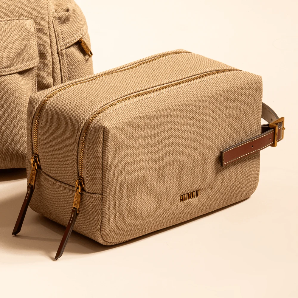 Necessaire Canvas Bege Areia - vista 6 de 6