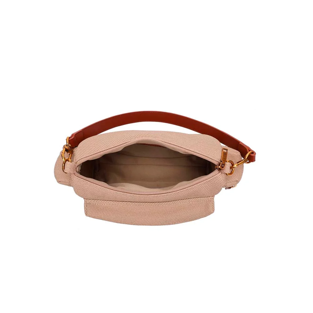 Bolsa Média Canvas Alça Dupla Marrom Terracota - vista 5 de 5