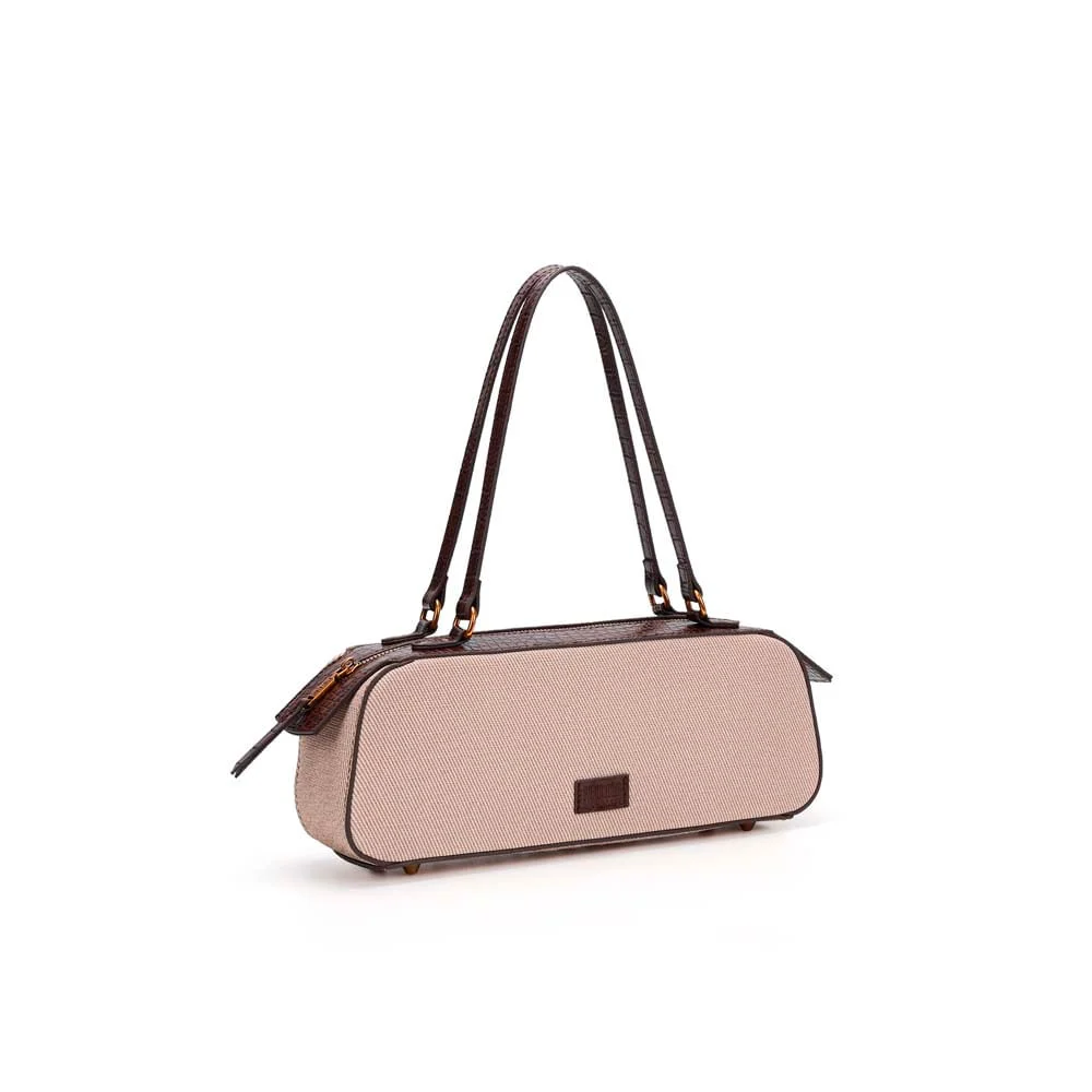 Bolsa Canvas Alça De Ombro Cinza Fog - vista 2 de 5