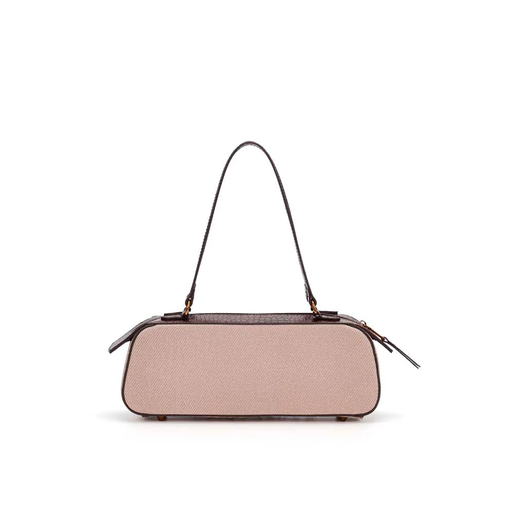 Bolsa Canvas Alça De Ombro Cinza Fog - vista 3 de 5