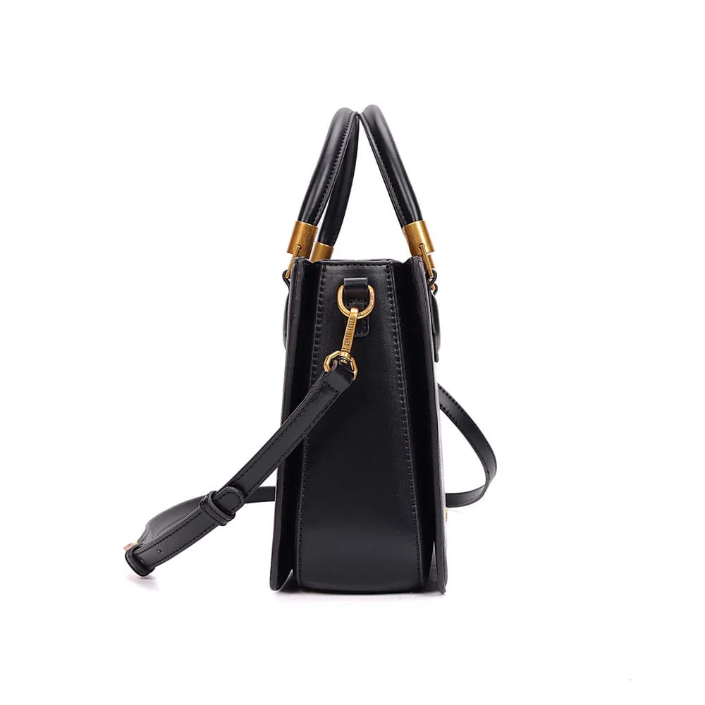 Bolsa Tote Risco Alça Dupla Preta - vista 2 de 7