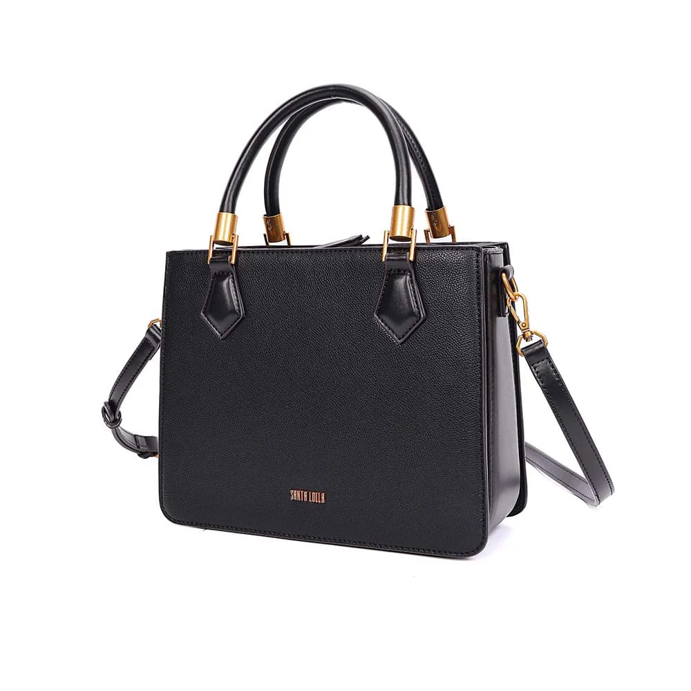 Bolsa Tote Risco Alça Dupla Preta - vista 6 de 7