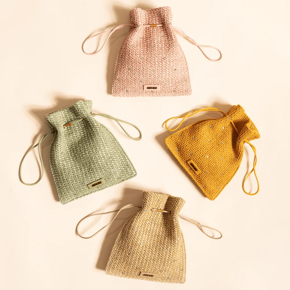 Bolsa Clutch Tramado Alça Transversal Bege Areia - vista 7 de 7