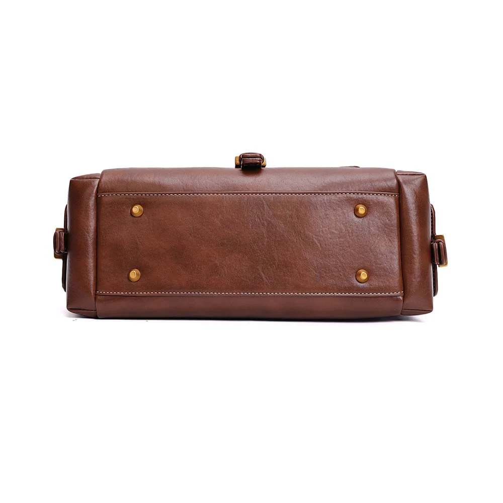 Bolsa Tote Grande Floater Alça Dupla Marrom Terracota - vista 6 de 7