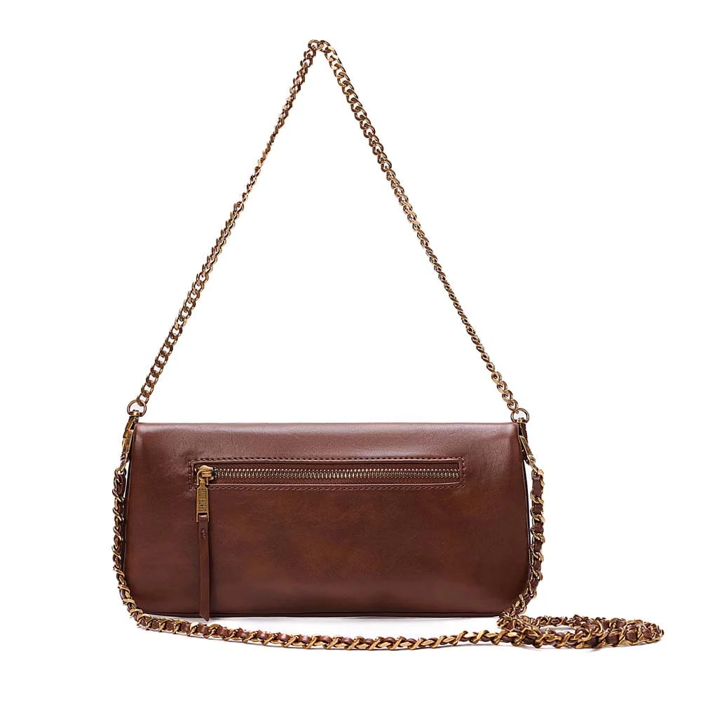 Bolsa Rústica Alça De Ombro Marrom Terracota - vista 5 de 7