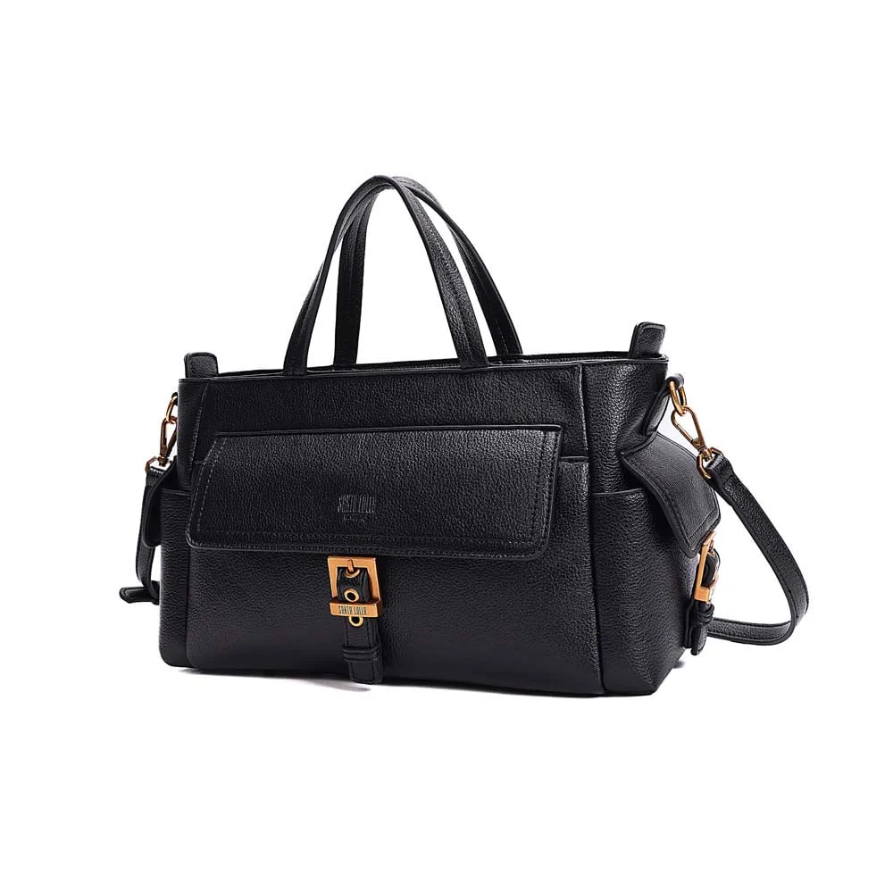 Bolsa Tote Grande Floater Alça Dupla Preta - vista 3 de 7