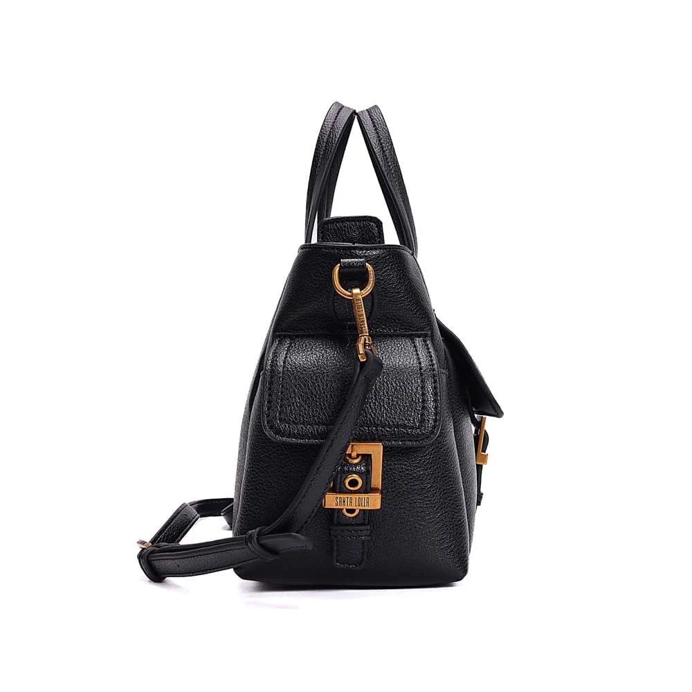 Bolsa Tote Grande Floater Alça Dupla Preta - vista 4 de 7
