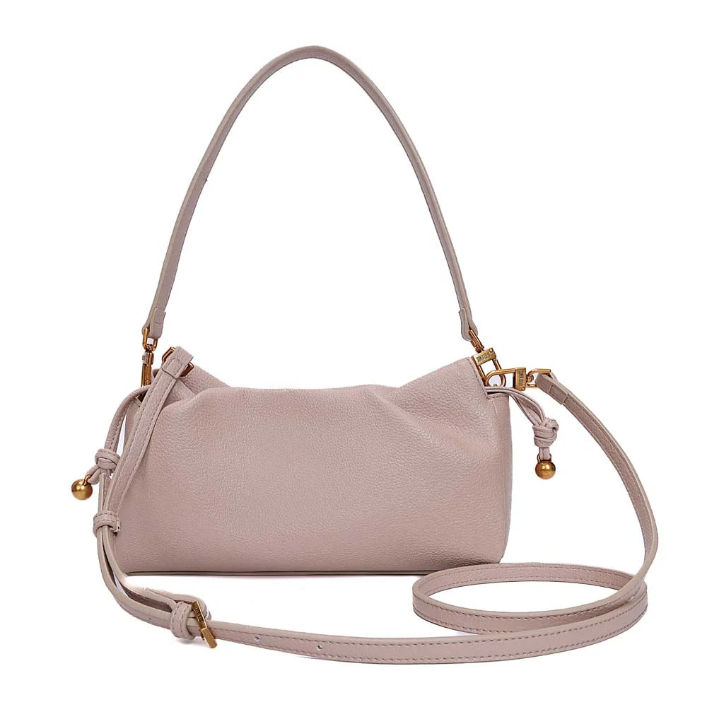 Bolsa Pequena Floater Alça Dupla Bege Areia - vista 5 de 7