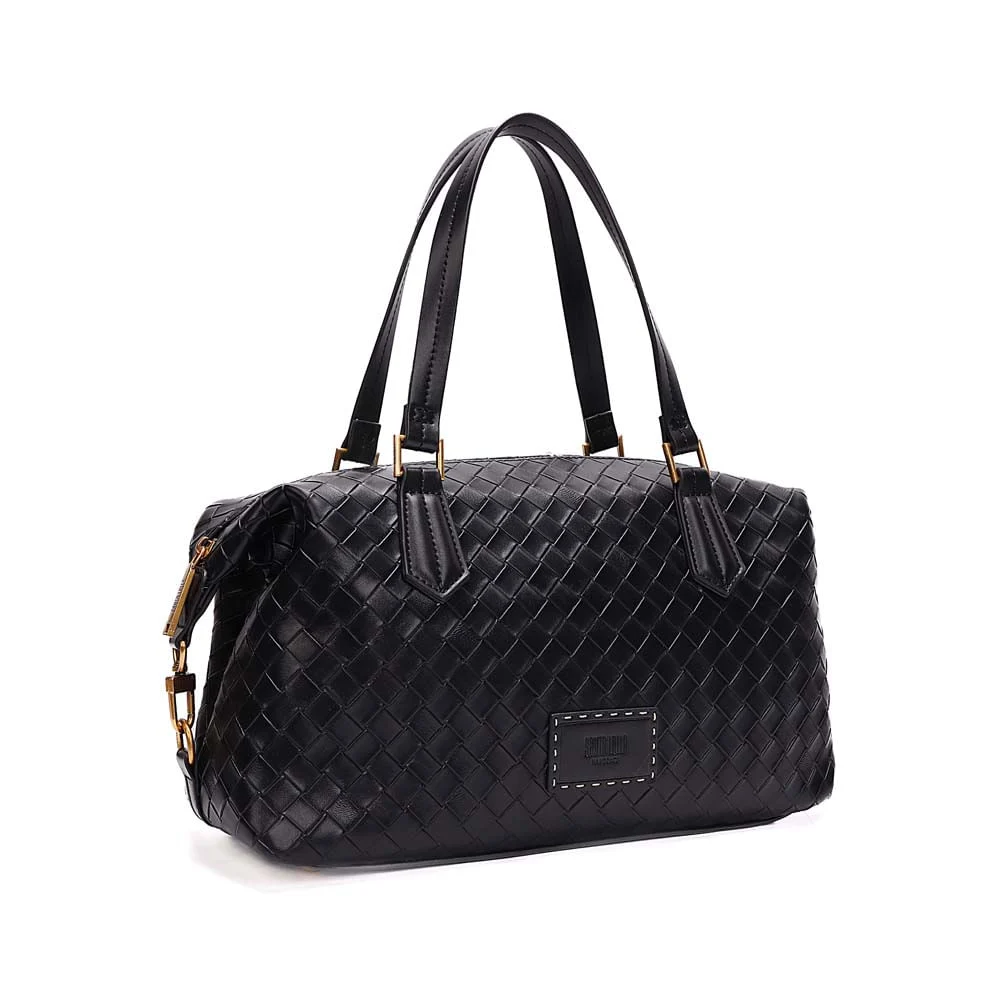 Bolsa Grande Tressê Alça De Ombro Preta - vista 7 de 7