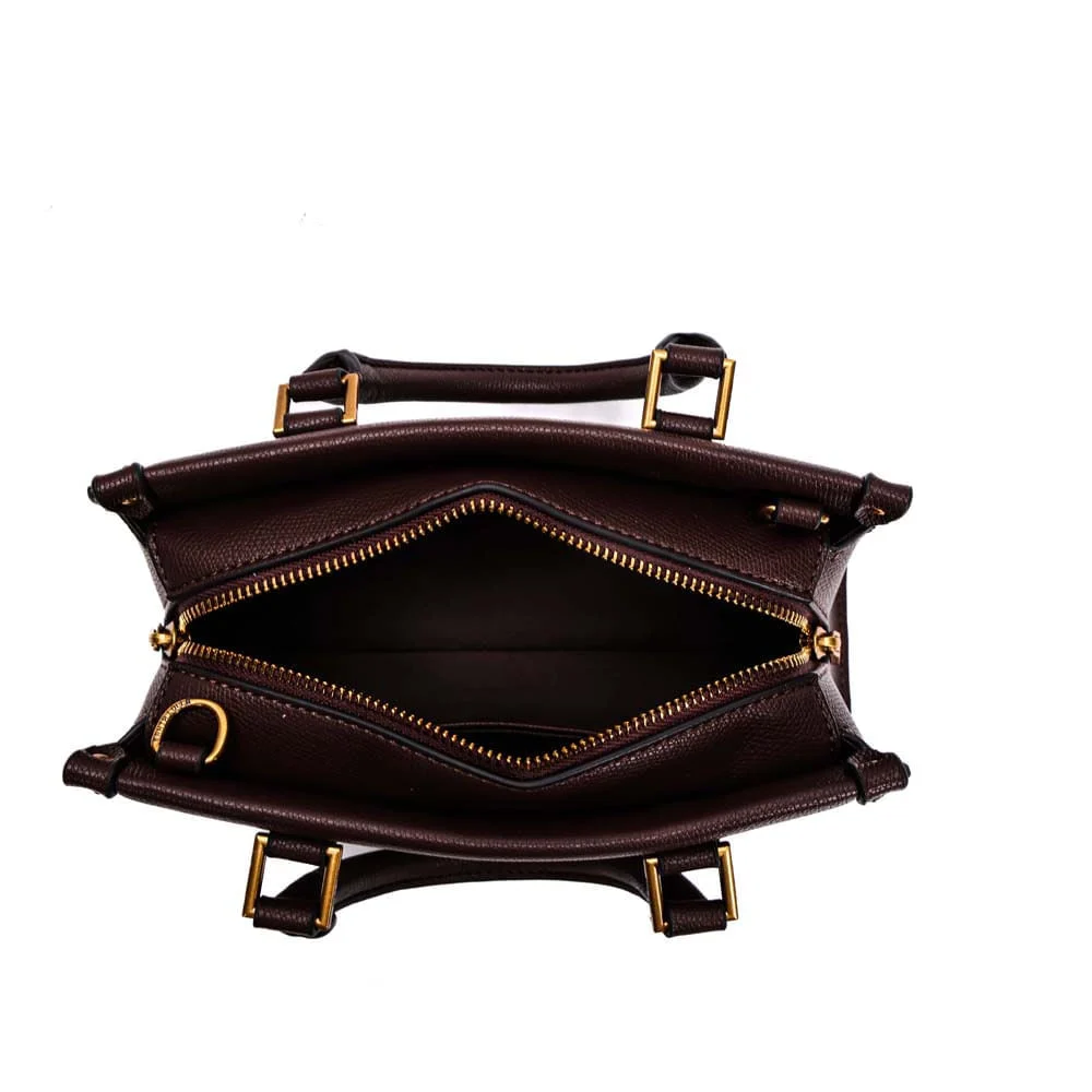 Bolsa Tote Alça Dupla Marrom Dark Cocoa - vista 7 de 7