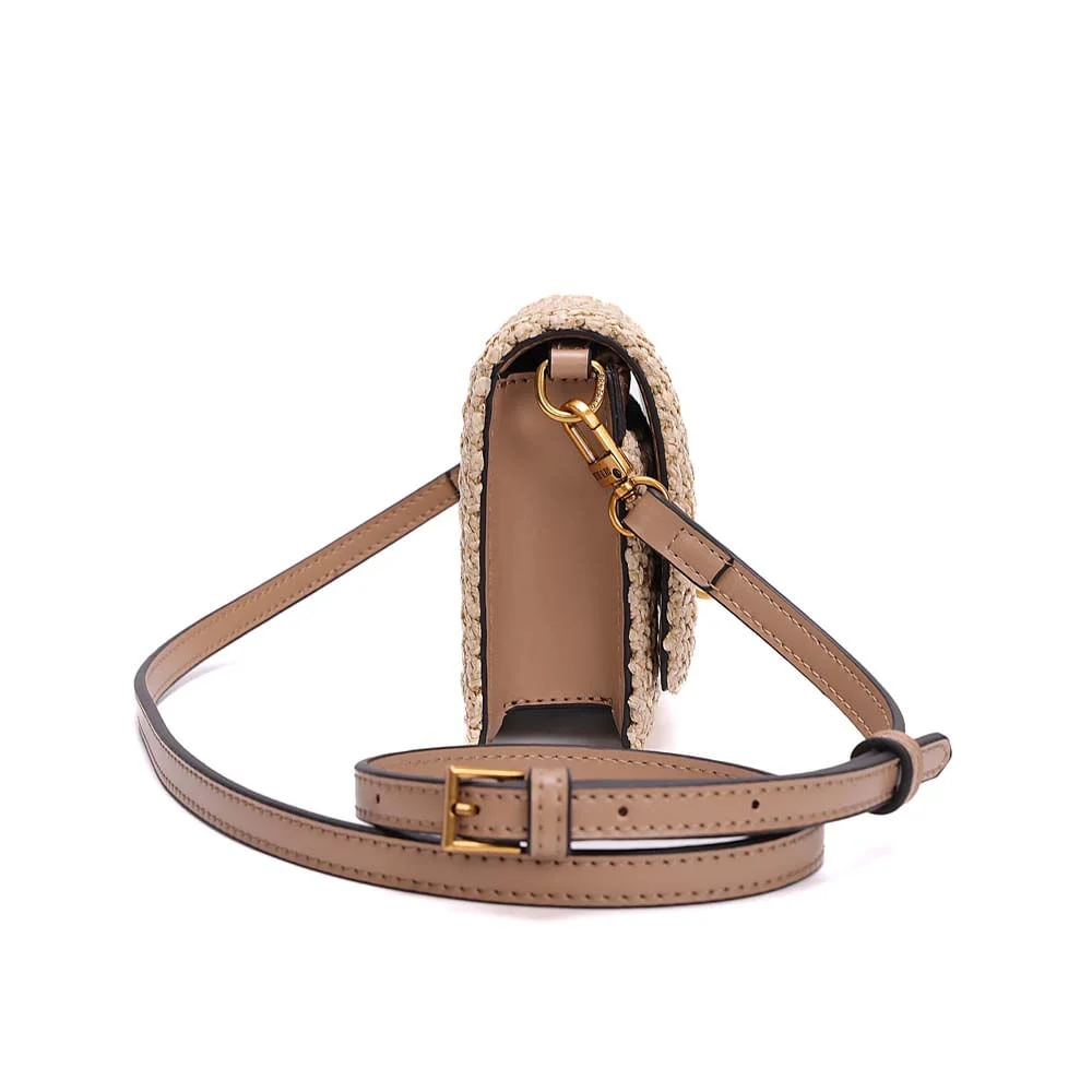 Bolsa Tramado Transversal Bege Areia - vista 4 de 7