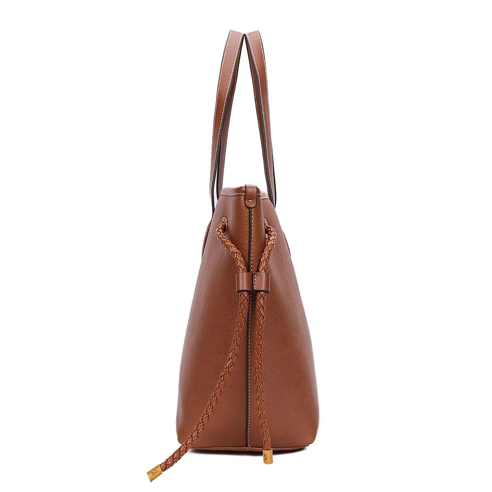 Bolsa Shopper Floater Alça De Ombro Marrom Safari - vista 4 de 7