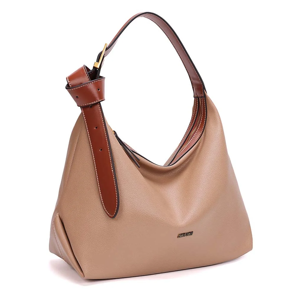 Bolsa Média Floater Alça De Ombro Bege Areia - vista 2 de 7