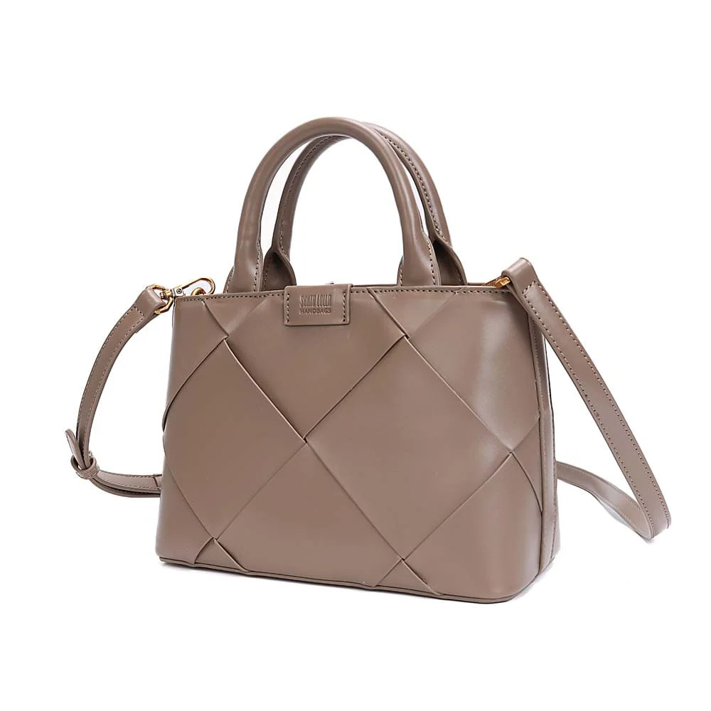 Bolsa Tote Soft Alça Dupla Cinza Fog - vista 3 de 9