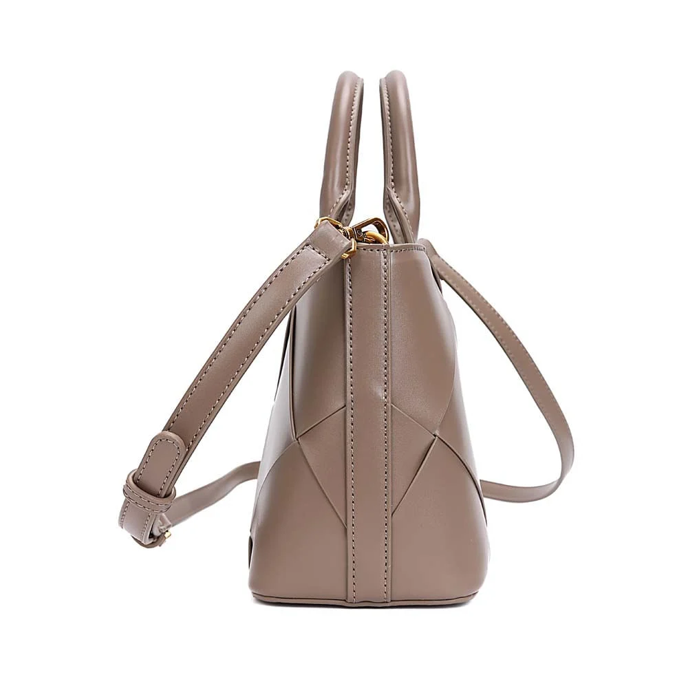 Bolsa Tote Soft Alça Dupla Cinza Fog - vista 4 de 9