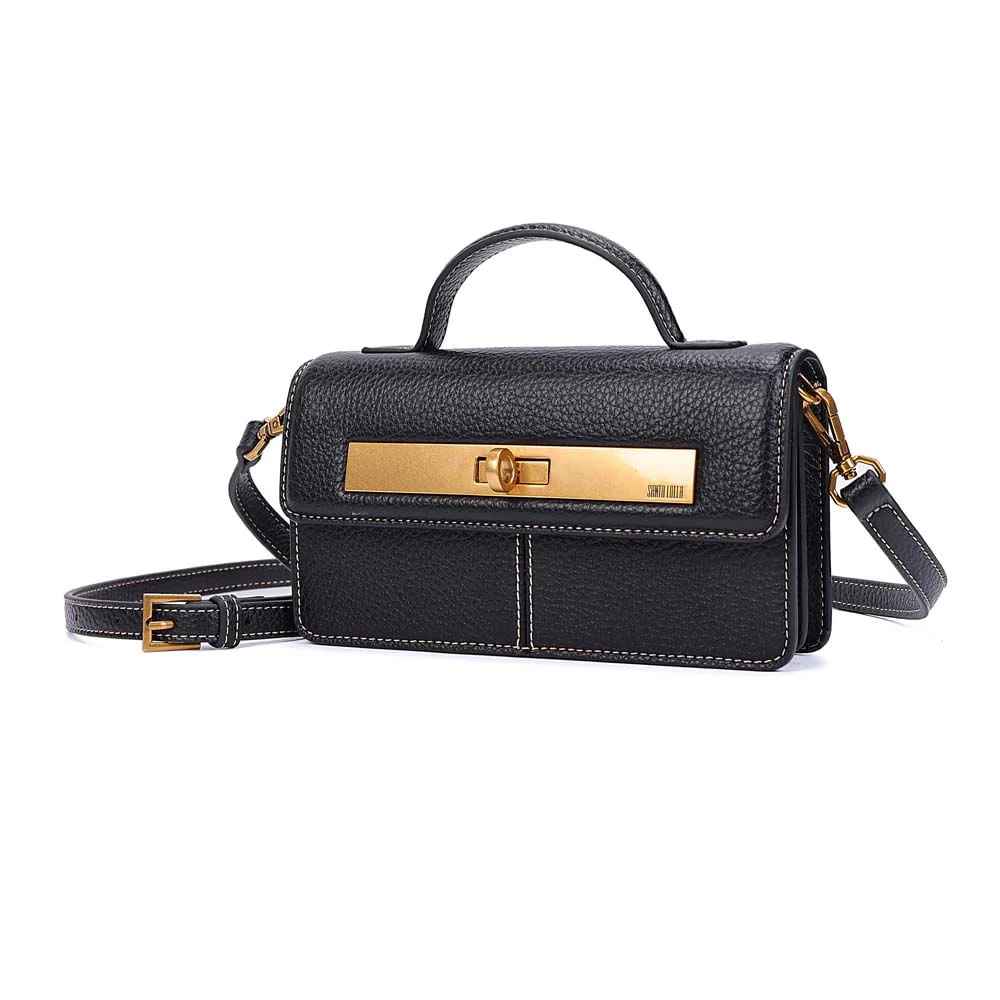 Bolsa Pequena Floater Alça Transversal Preta - vista 3 de 7