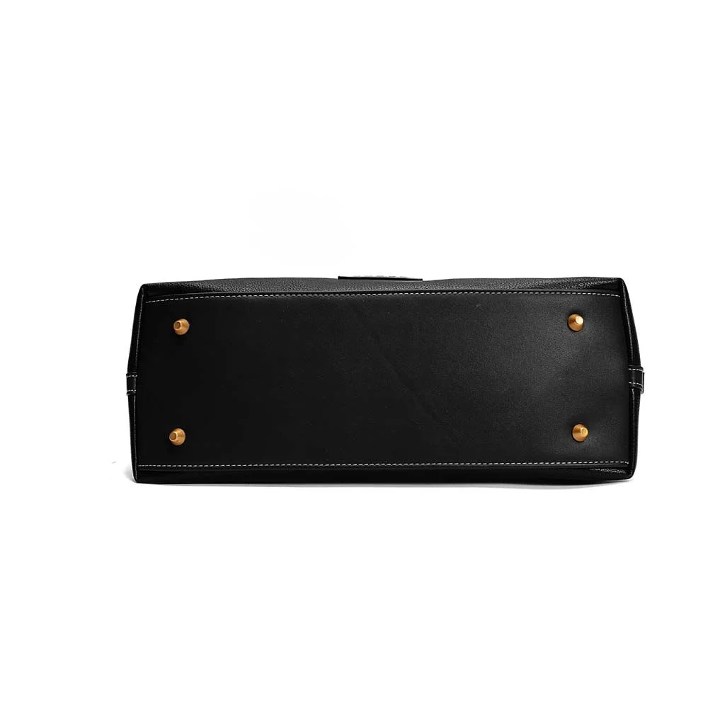 Bolsa Grande Floater Alça De Ombro Preta - vista 6 de 7