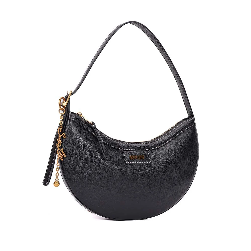 Bolsa Meia Lua Floater Alça De Ombro Preta - vista 2 de 7