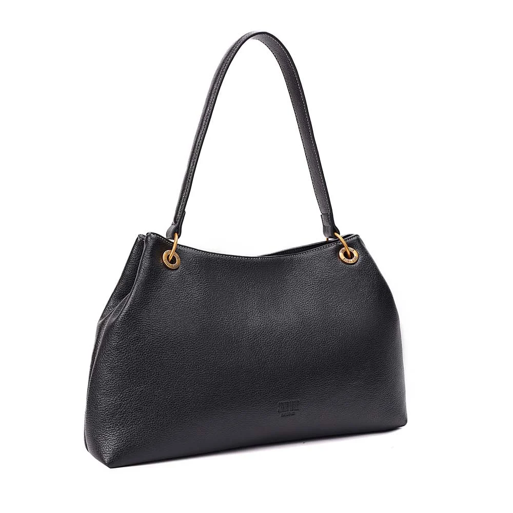 Bolsa Hobo Floater Alça De Ombro Preta - vista 2 de 7