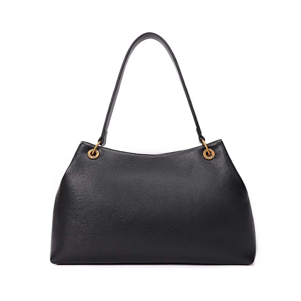 Bolsa Hobo Floater Alça De Ombro Preta - vista 5 de 7