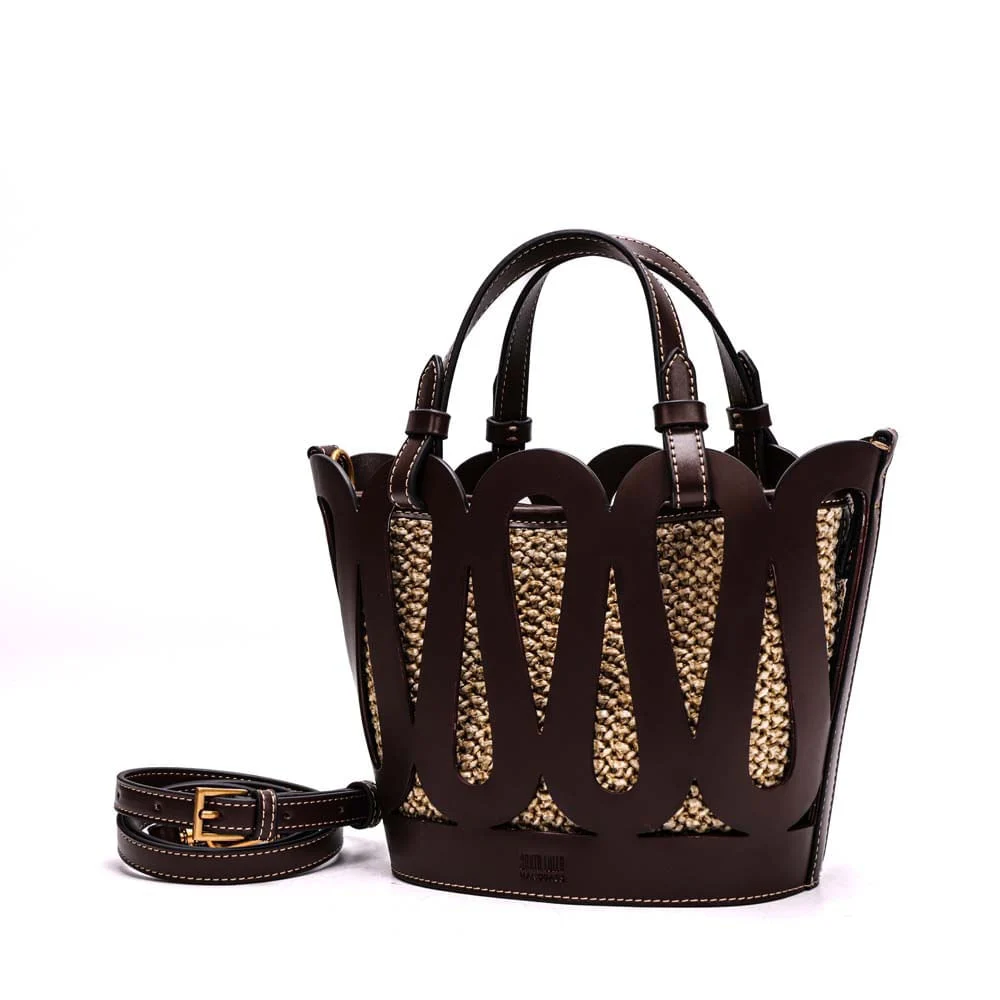 Bolsa Tote Soft Alça De Ombro Marrom Dark Cocoa - vista 3 de 10