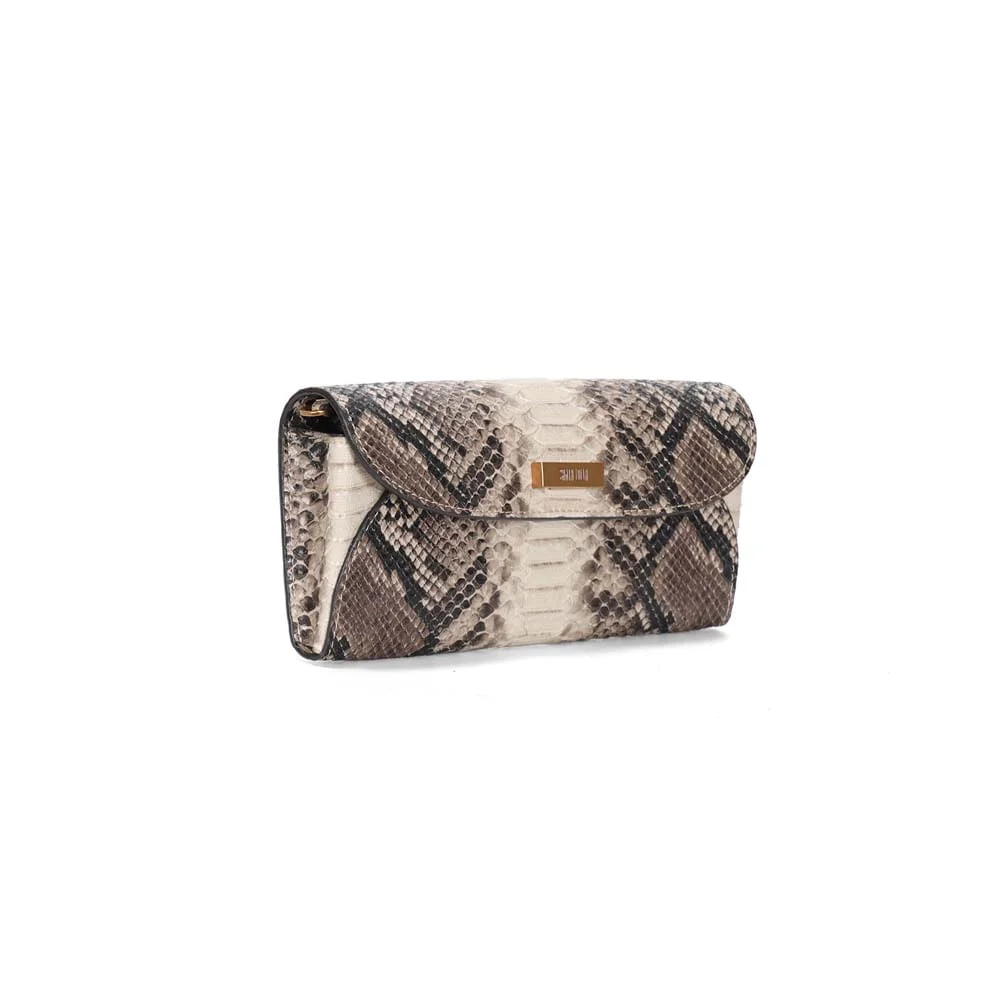 Bolsa Carteira Pequena Tiracolo Animal Print Cobra - vista 2 de 3