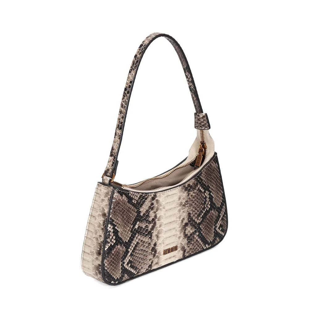 Bolsa Baguete Média Estampa Animal Print Cobra - vista 3 de 3