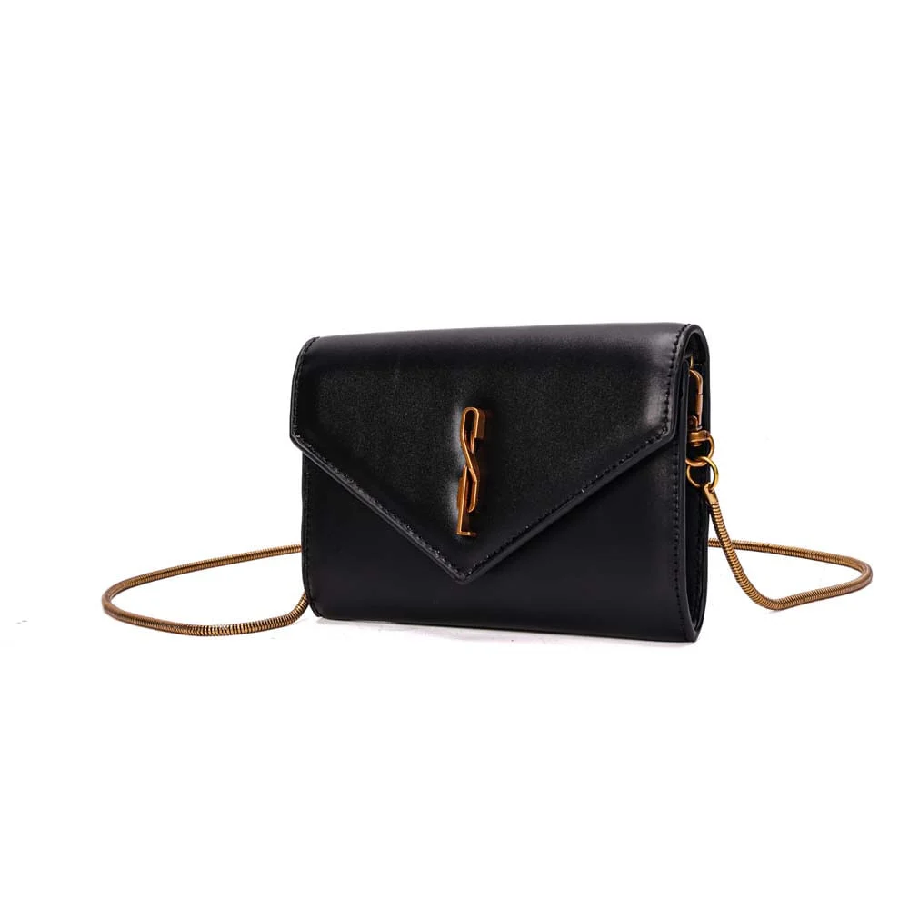 Bolsa Carteira Pequena Soft Liso Transversal Preto - vista 3 de 7