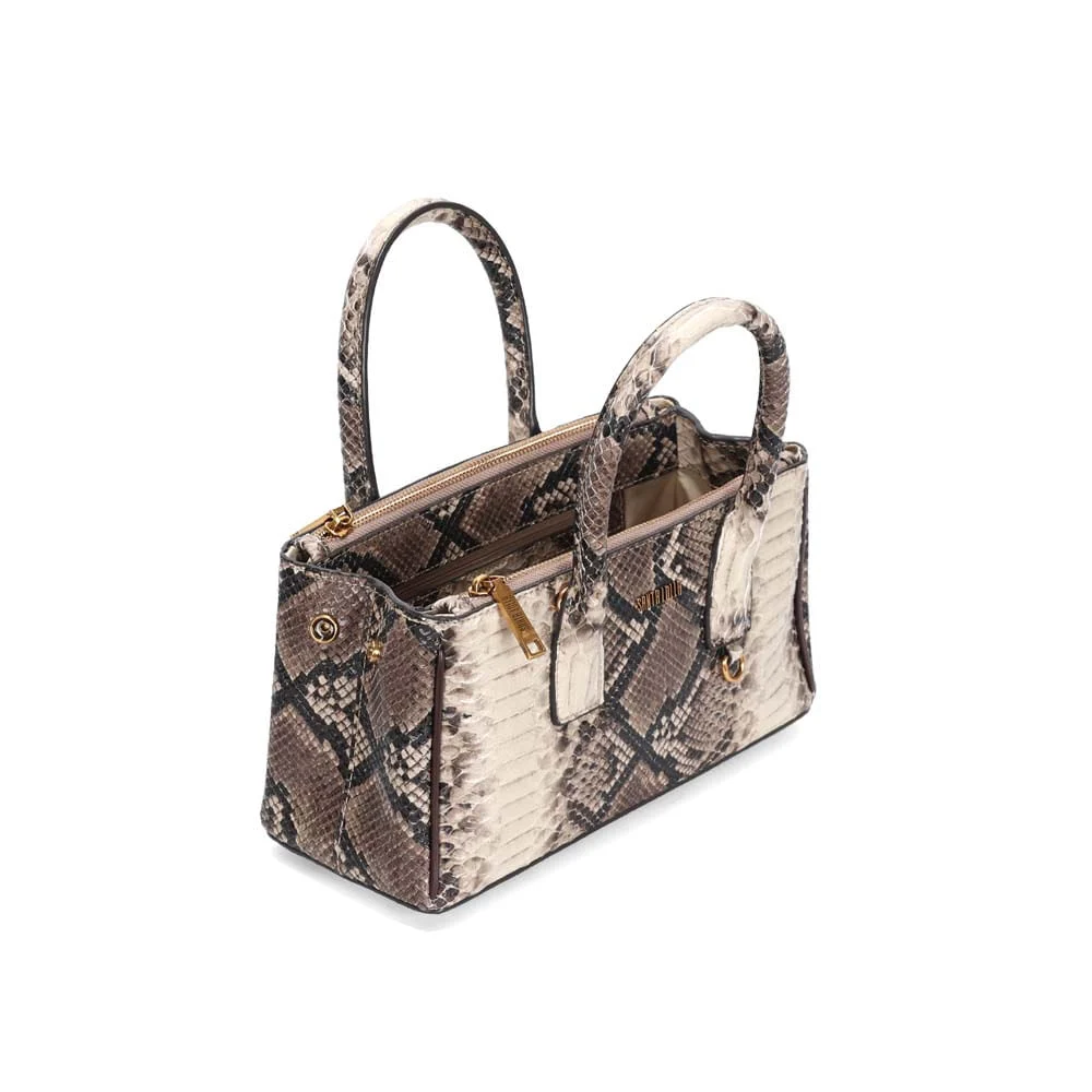 Bolsa Quadrada Pequena Animal Print Cobra Tiracolo - vista 3 de 3