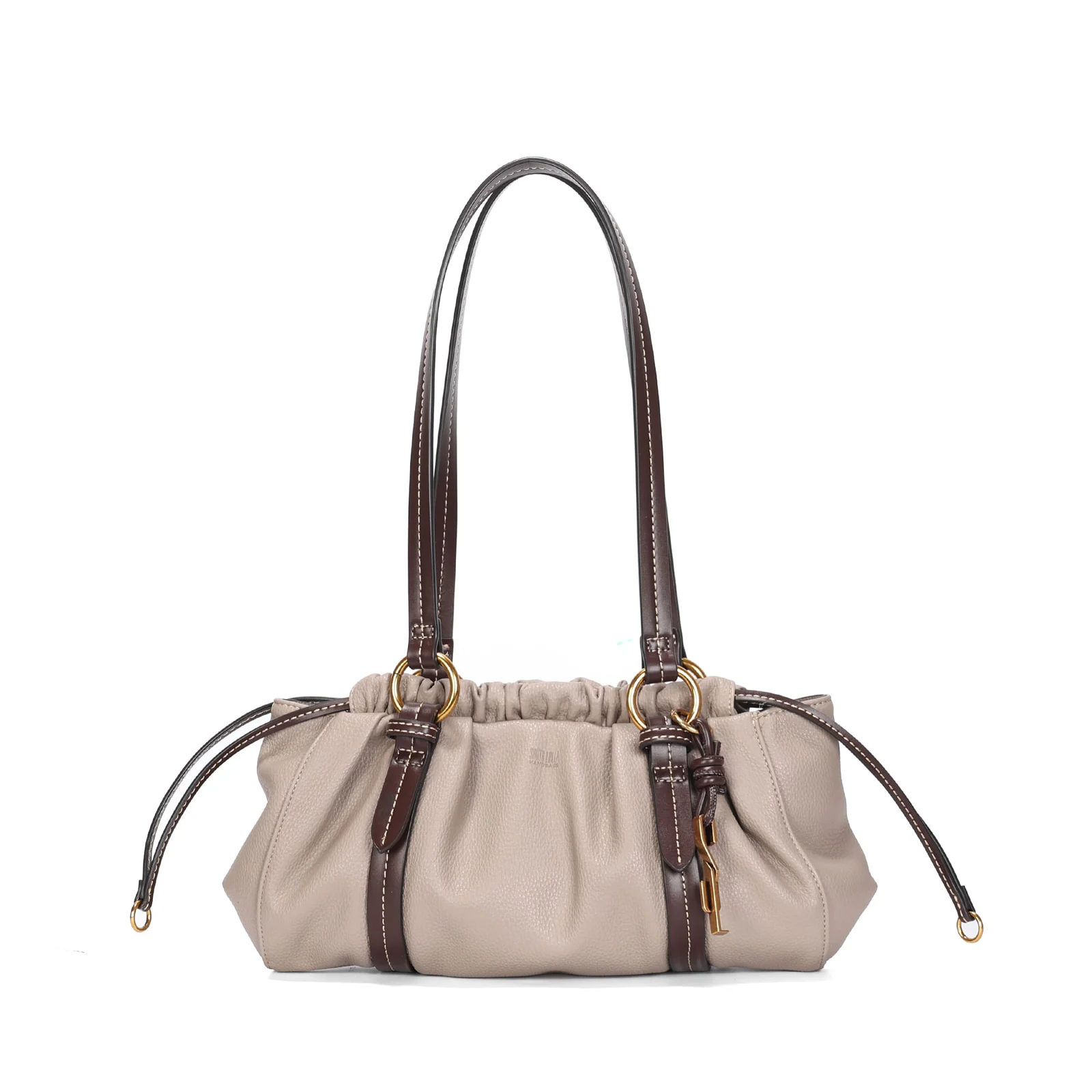 Bolsa Pouch Grande Cinza Fog Alça De Ombro - vista 2 de 4