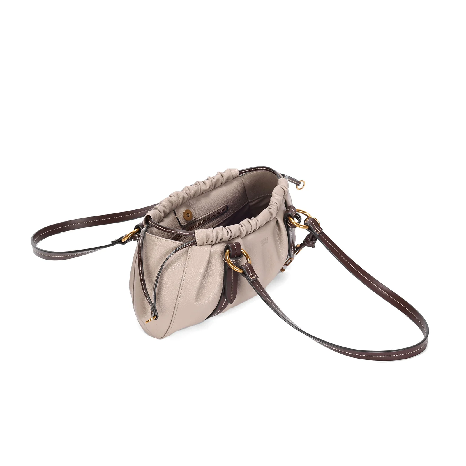 Bolsa Pouch Grande Cinza Fog Alça De Ombro - vista 4 de 4