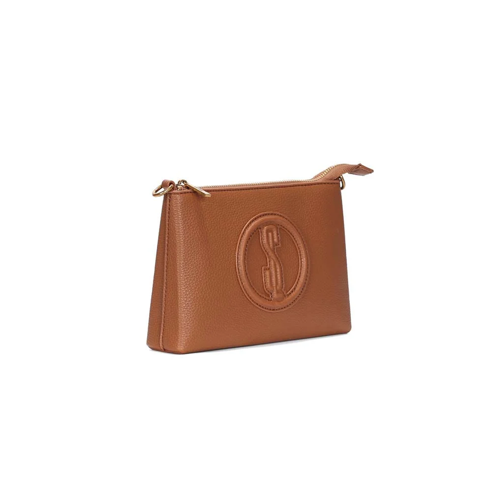Bolsa Clutch Pequena Floater Marrom Safari Transversal - vista 2 de 3