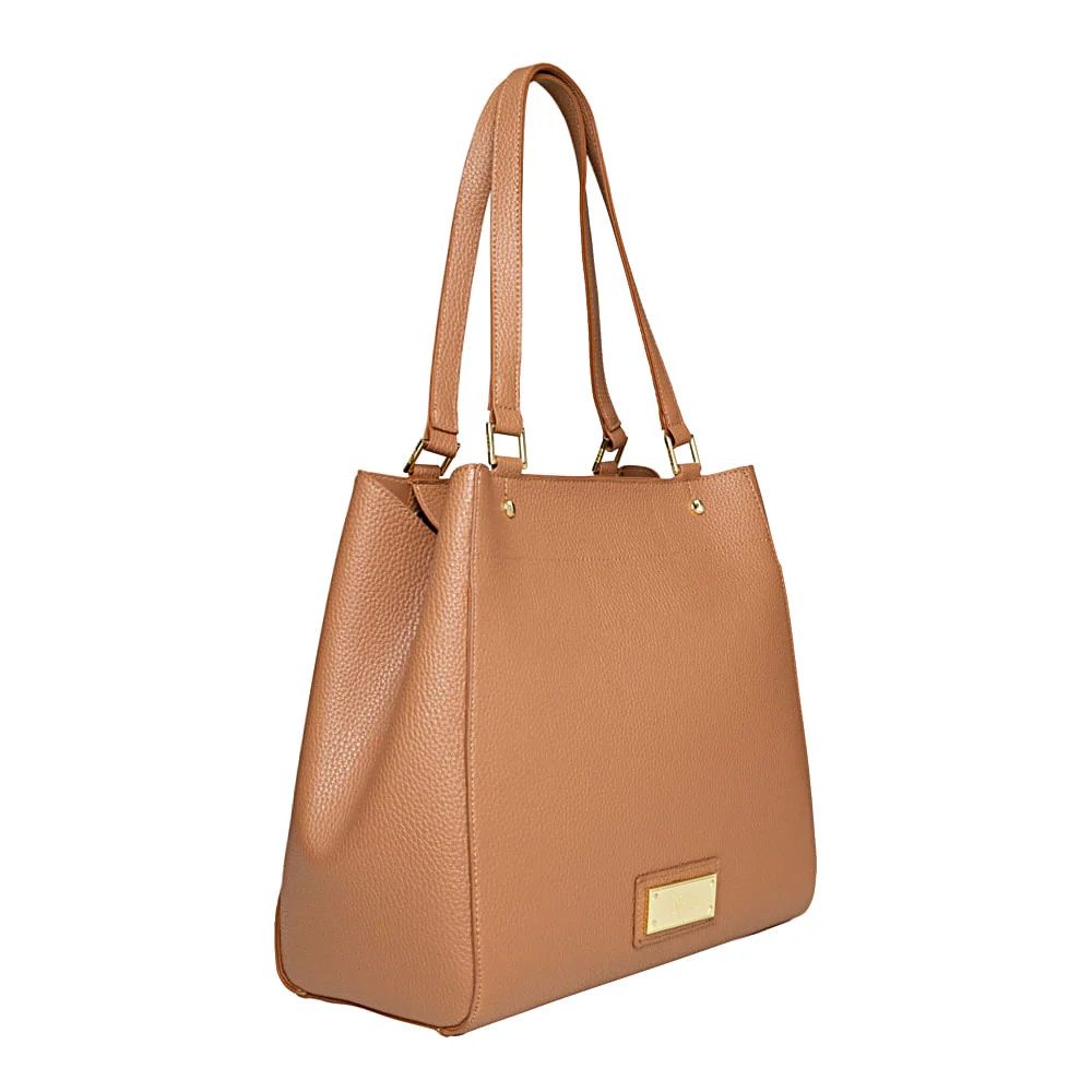 Bolsa Shopper Bege - vista 2 de 3