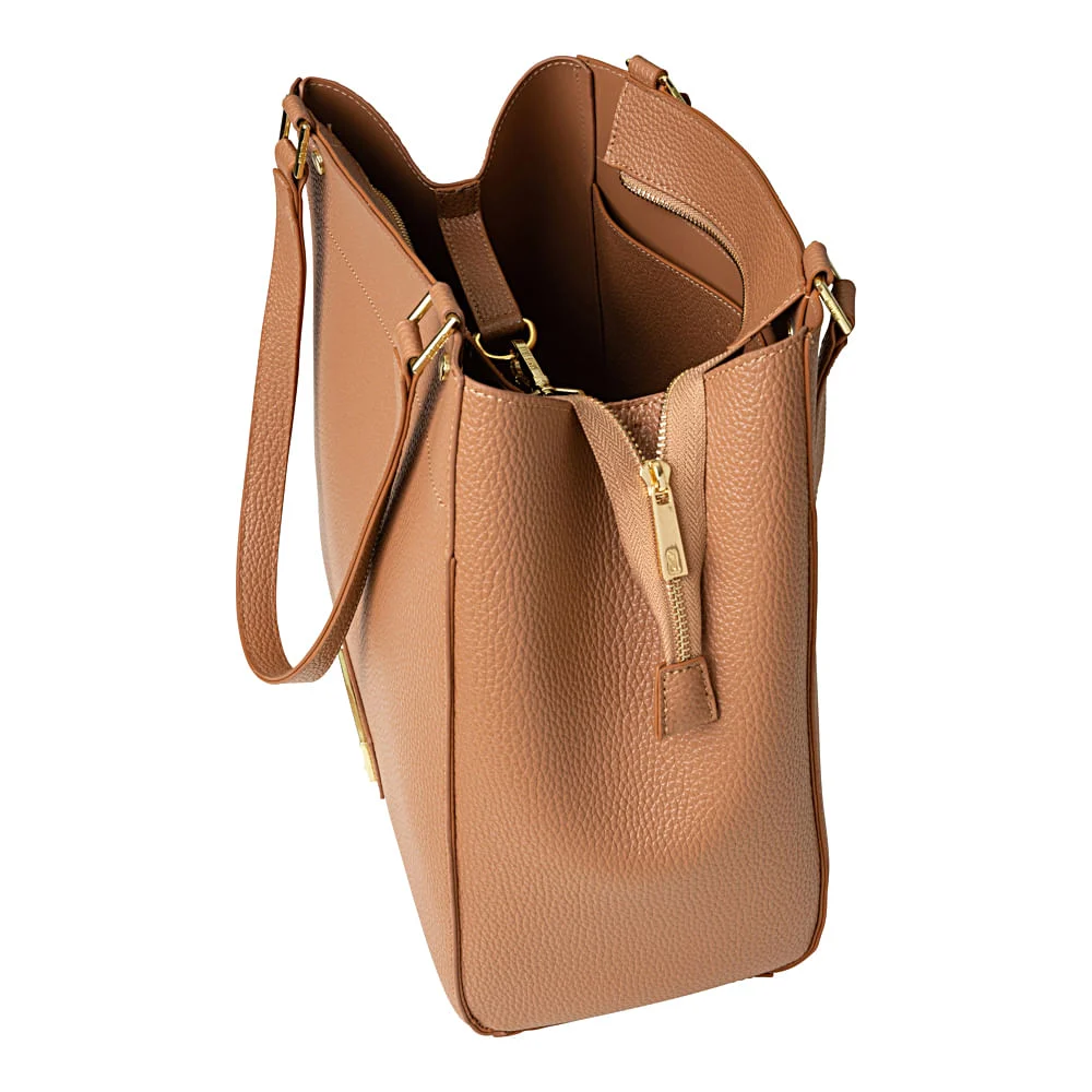 Bolsa Shopper Bege - vista 3 de 3