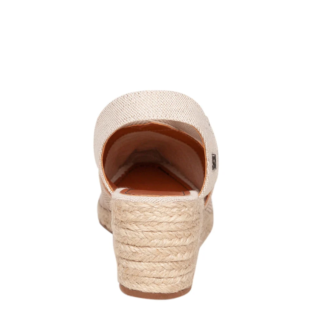 Sandália Espadrille Bico Crochê Bege Nude - vista 3 de 3
