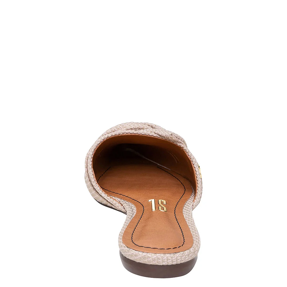 Mule Laço Texturizado Dourado - vista 3 de 4