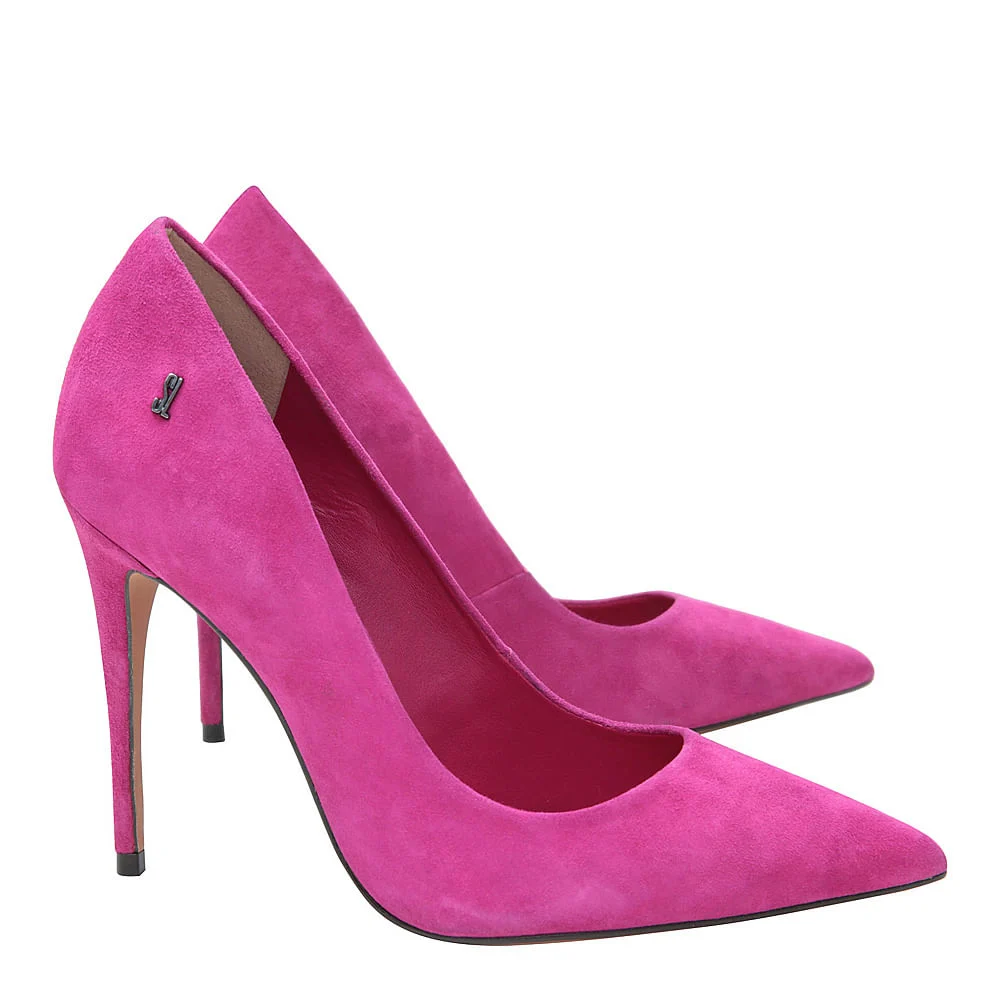 Scarpin Acarmurçado Bico Fino Rosa - vista 2 de 4