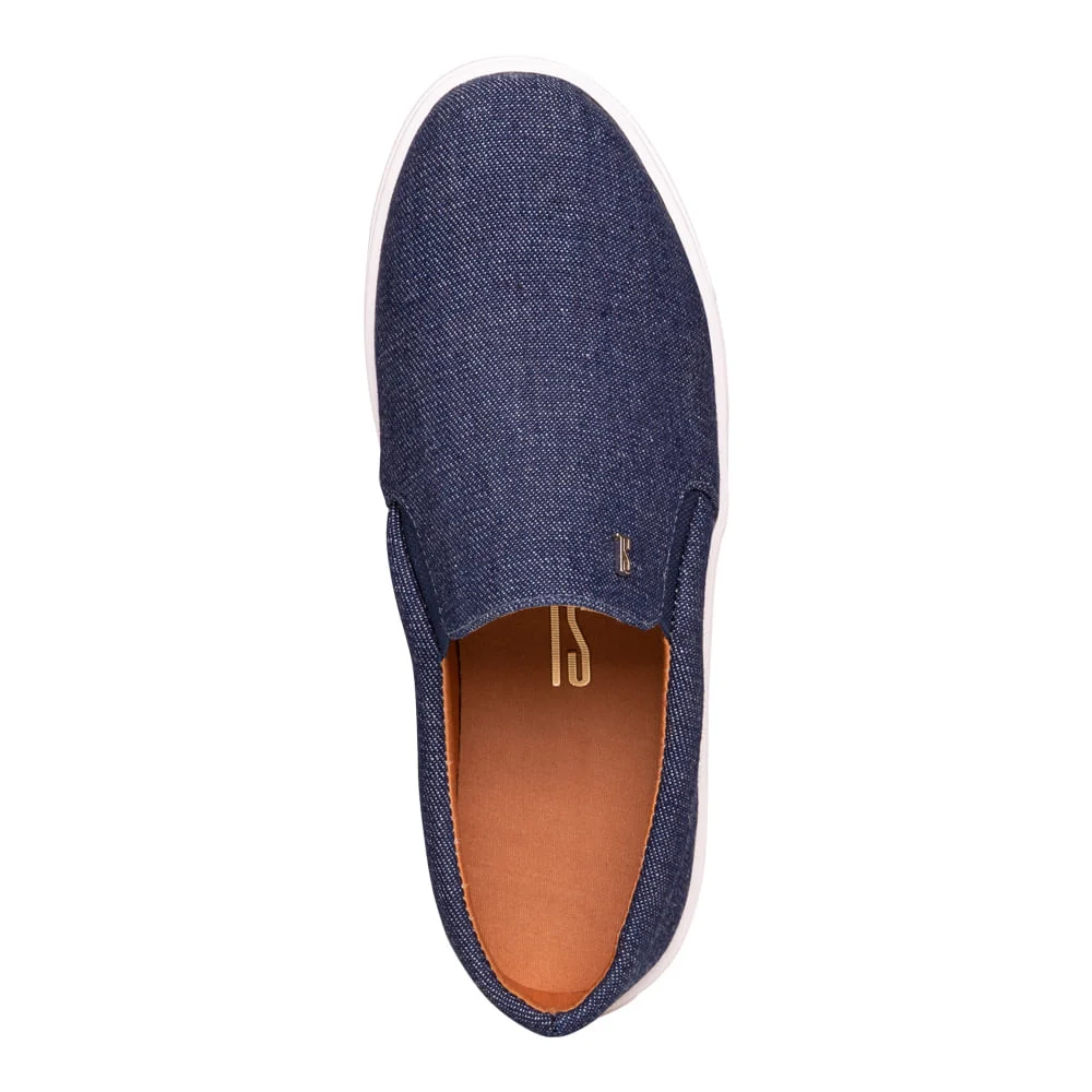 Tênis Slip On Jeans Azul - vista 4 de 4