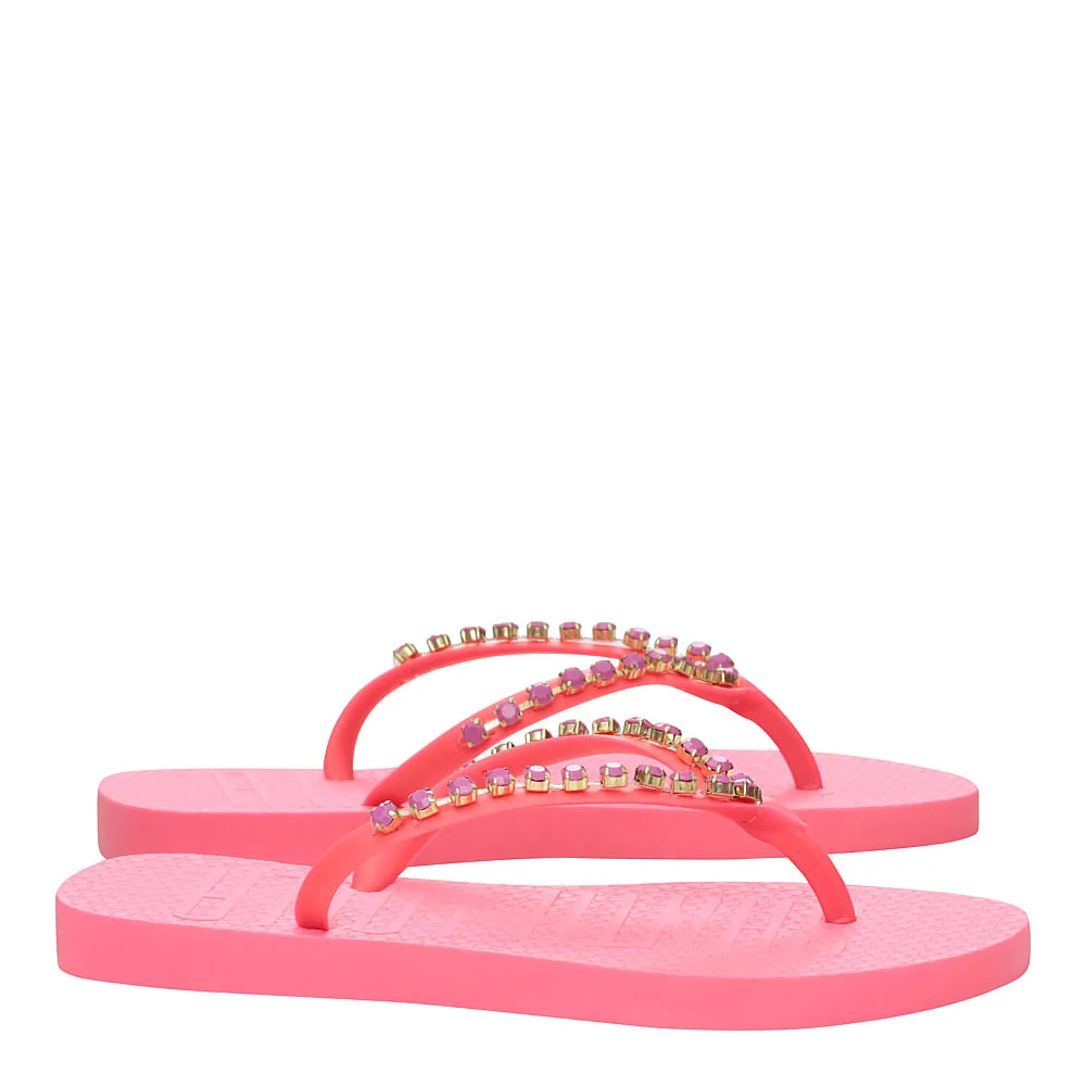 Flip Flop Borracha Rosa Neon - vista 2 de 4