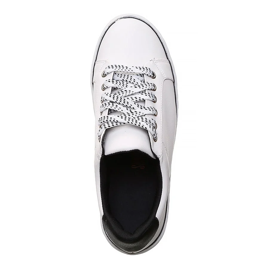 Tênis Flatform Preto e Branco - vista 3 de 4