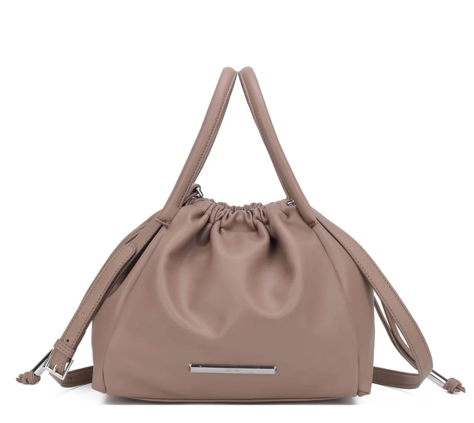 Bolsa Bucket Grande Soft Taupe - vista 1 de 4